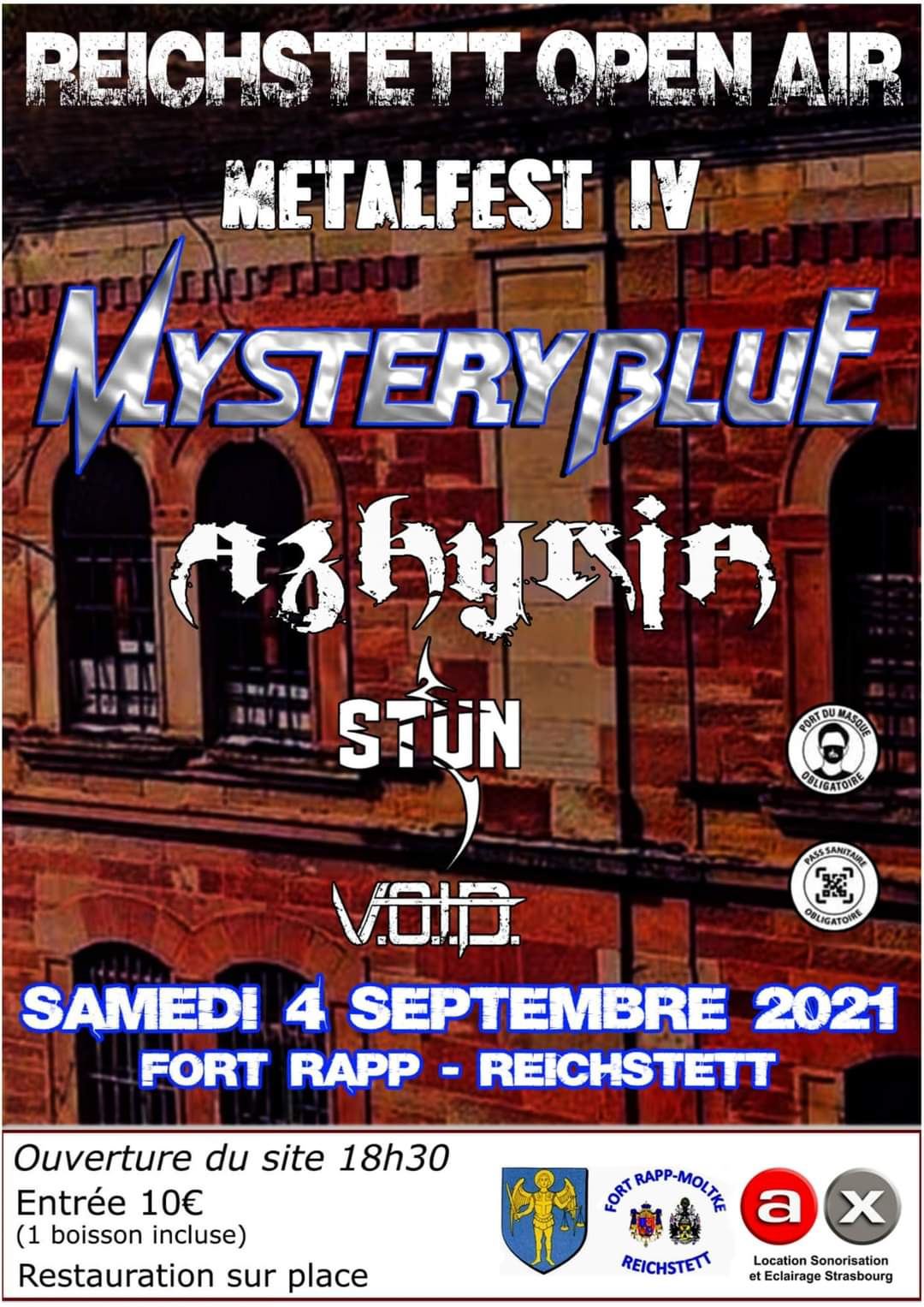 Affiche du Festival de Metal Reichstett MetalFest IV - 2021