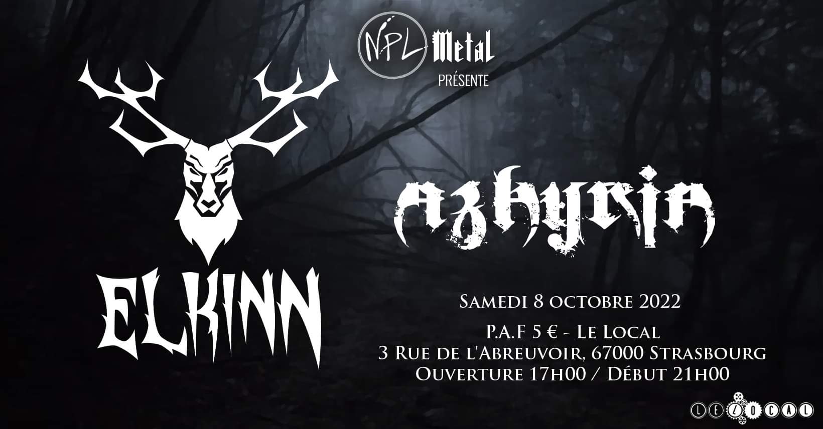 Affiche du concert Strasbourg le Local - 2022